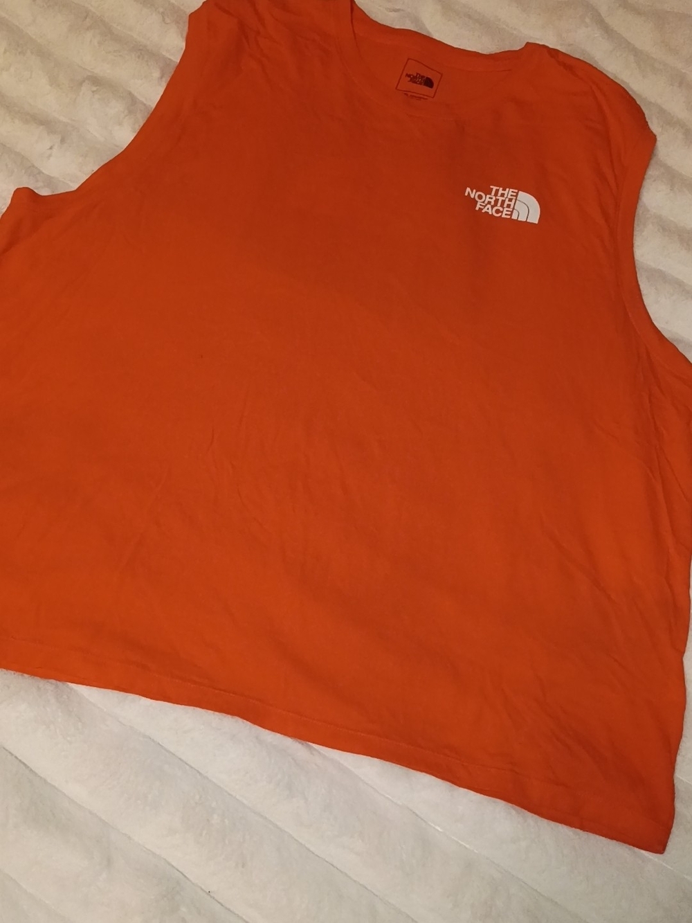 The North Face Orange Sleeveless Tee